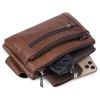 Сумка Vintage На пояс унисекс Коричневая (20457) изображение 7