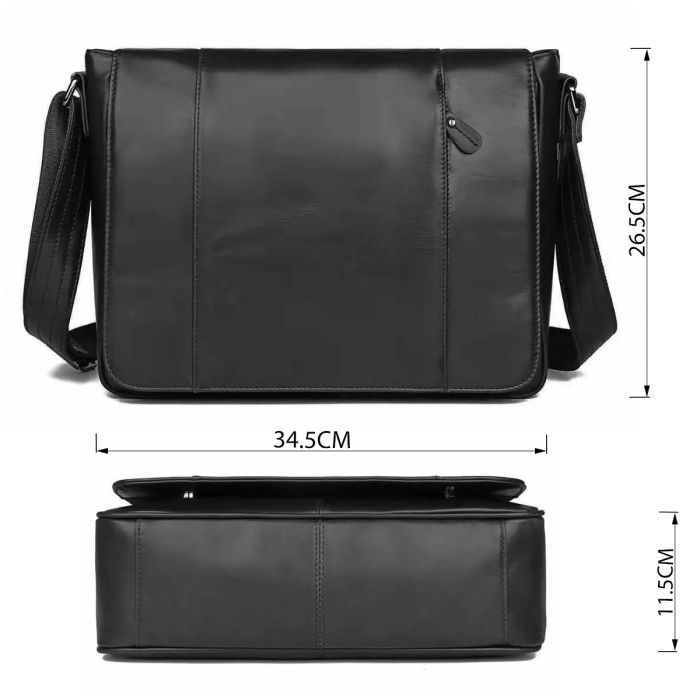 Сумка Vintage Чорна (20435) зображення 3