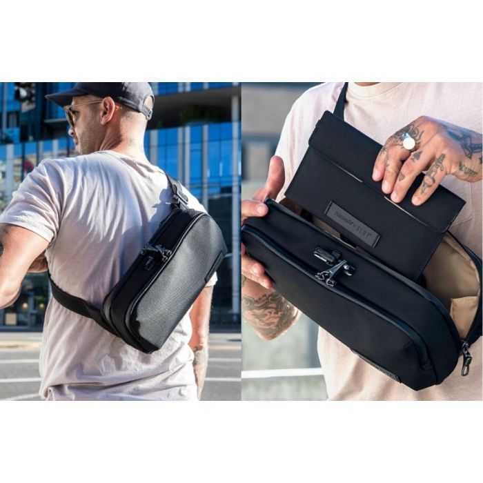 Сумка Pacsafe x SLNT pocket sling Черная (83102100) изображение 10
