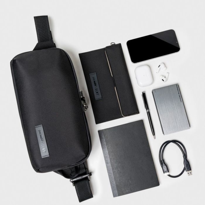 Сумка Pacsafe x SLNT pocket sling Черная (83102100) изображение 9
