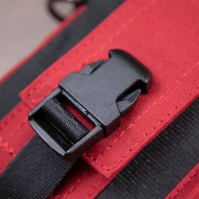 Сумка Vintage На пояс нейлон Красная (20647) изображение 10