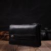 Гаманець Bond Accessories На два відділення з натуральної шкіри флотар Чорна (22047) зображення 9