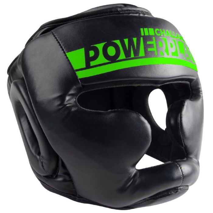 Боксерский шлем PowerPlay 3048 Чорно-Зелений XL (PP_3048_XL_Bl/Green)
