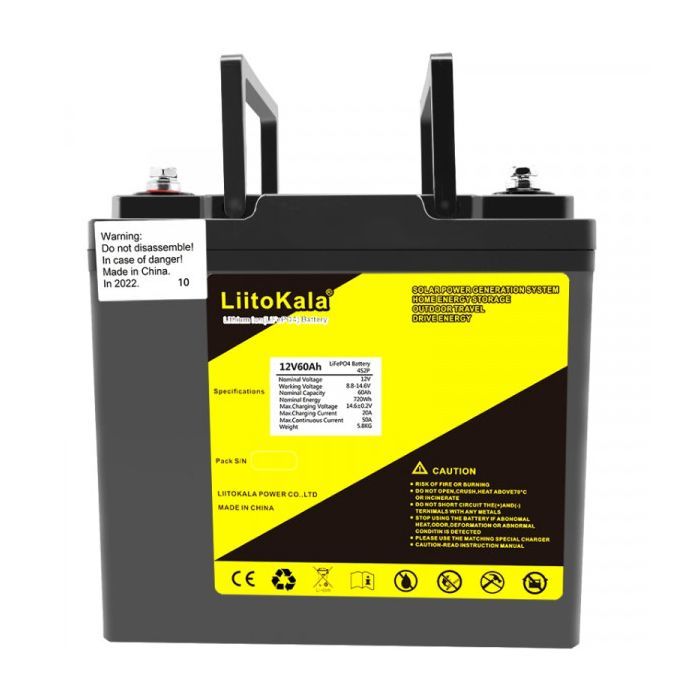 Батарея LiFePo4 Liitokala LiFePO4 12V-60Ah LCD (12V60Ah LiFePO4 LCD) изображение 2