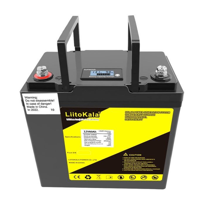 Батарея LiFePo4 Liitokala LiFePO4 12V-60Ah LCD (12V60Ah LiFePO4 LCD) изображение 3