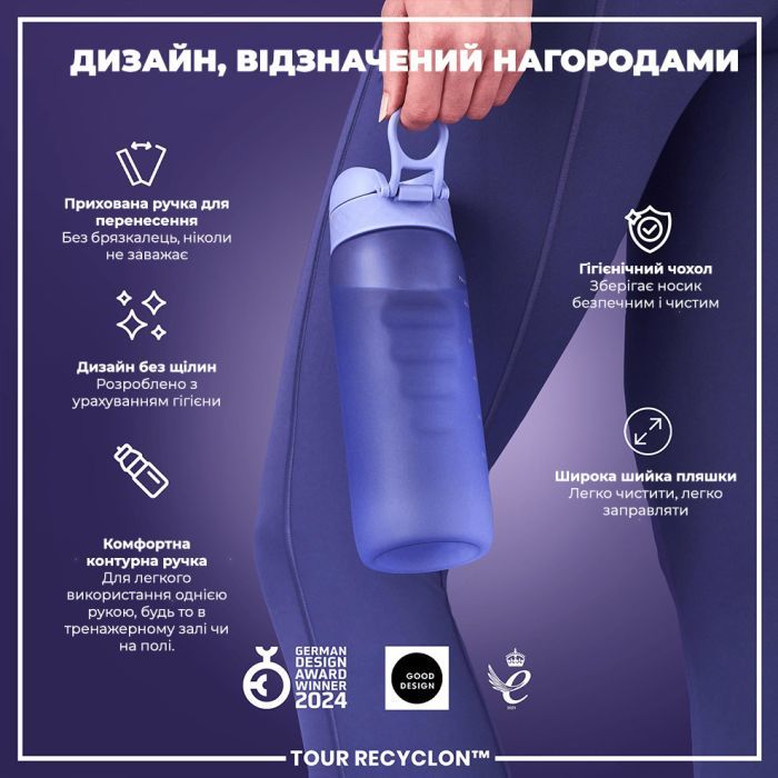 Пляшка для води ION8 OneTouch 750 мл BPA Free, Blue (I8RF750BLU) зображення 4