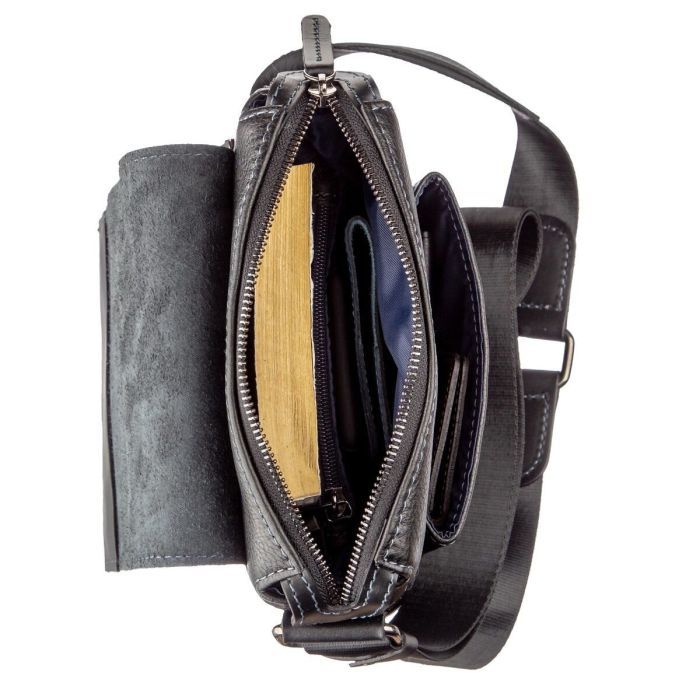 Сумка Shvigel Кожаная Черная (11174) изображение 6