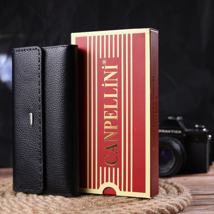 Гаманець Canpellini З натуральної шкіри Чорний (21662) зображення 10