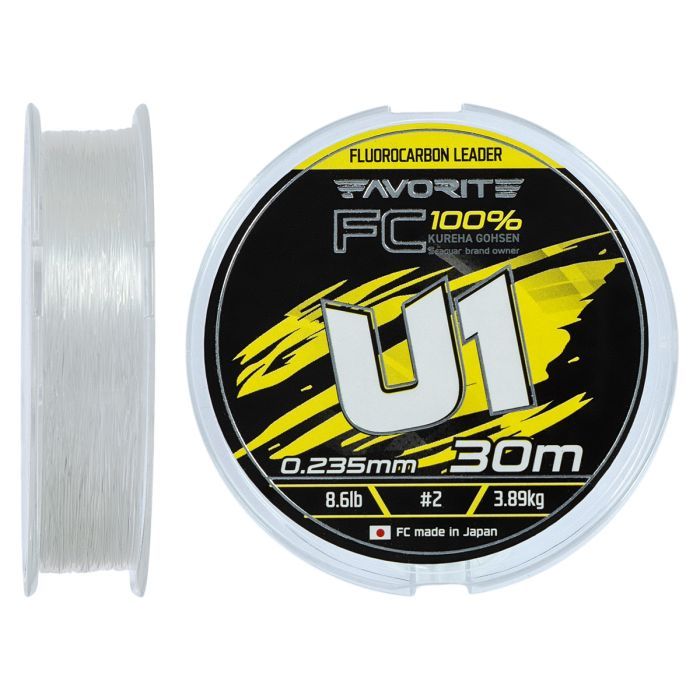 Флюорокарбон Favorite U1 FC 30m 3.0/0.285mm 13.2lb/5.97kg (1693.12.14)