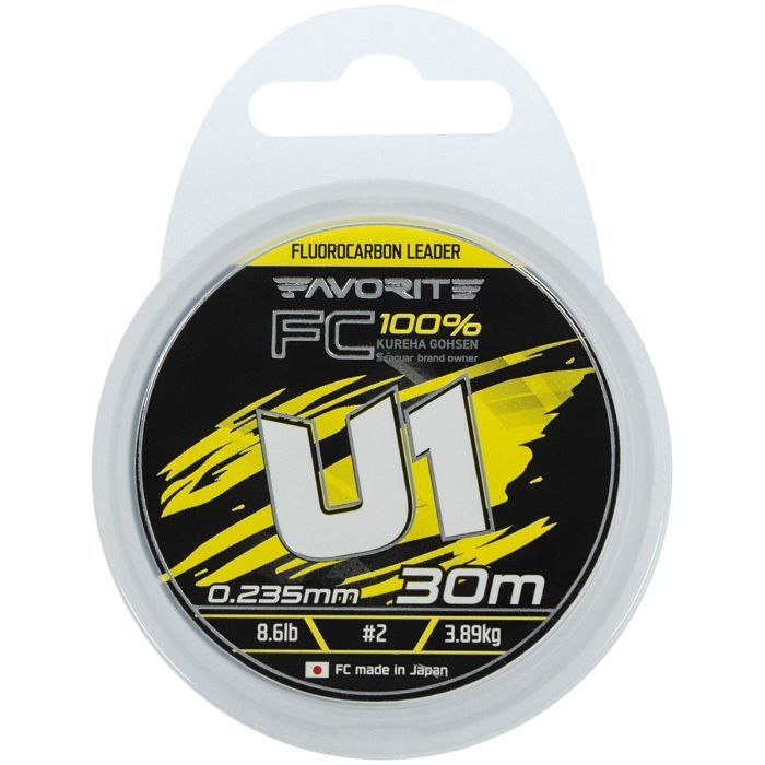 Флюорокарбон Favorite U1 FC 30m 3.0/0.285mm 13.2lb/5.97kg (1693.12.14) изображение 2
