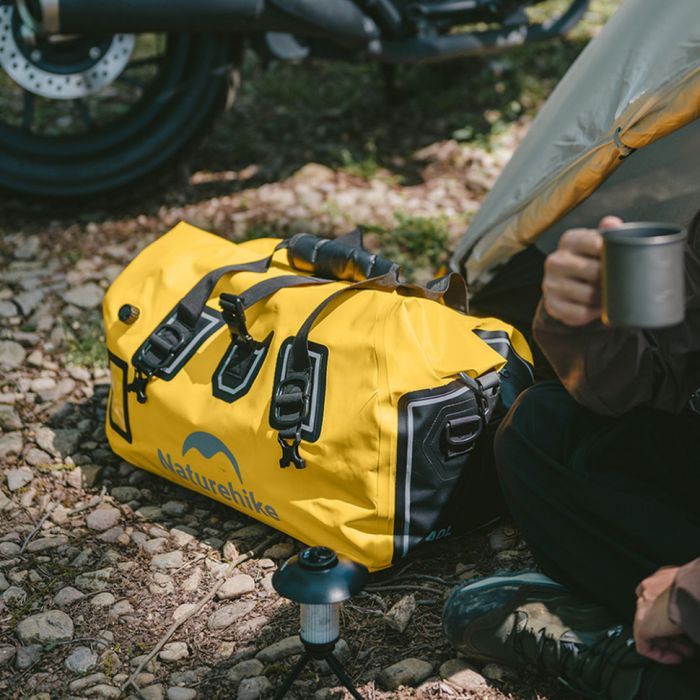 Сумка дорожная Naturehike Водонепроникна CNK2450XB015, 90 л, чорна (6975641883753) изображение 5
