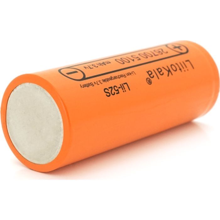Акумулятор 26700 Li-Ion 5000mah 5100-5200mah, 3.7V (2.75-4.2V), Orange Liitokala (Lii-52S) зображення 2