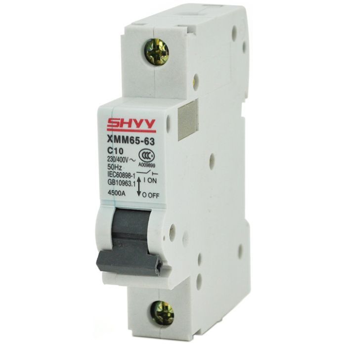 Автоматический выключатель Shyy 1P C10, 230/400V (XMM651PC10)