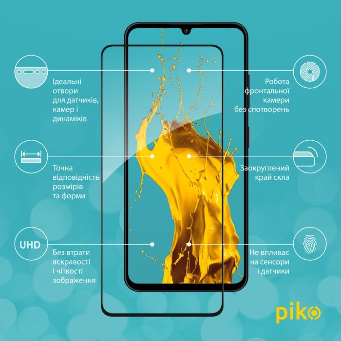 Скло захисне Piko Full Glue Xiaomi 14T Black (1283126603389) зображення 2