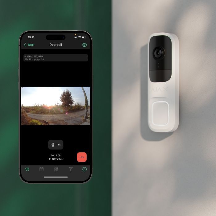 Панель виклику Ajax Doorbell grey зображення 12