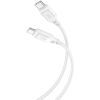 Дата кабель USB-C to USB-C 1.0m 60W braided XO (NBQ236B_White)