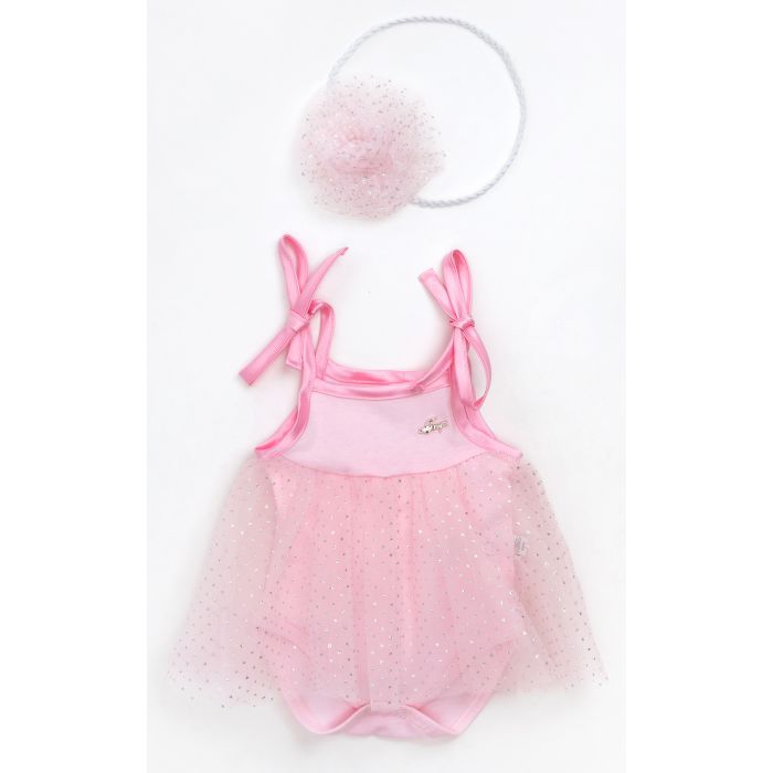 Боди детское Tongs праздничное (4101-62G-pink)