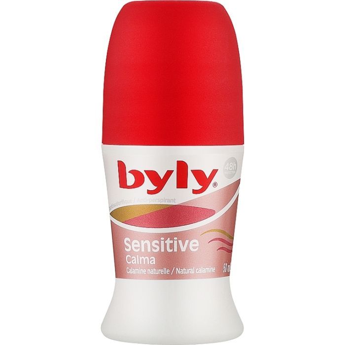 Антиперспірант Byly Sensitive Calma Кульковий з каламіном Захист 48 годин для чутливої шкіри 50 мл (8411104047570)