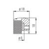 Ручка для потенціометра Paxphil Dome Control Knob Pearl (Chrome) (NP031 CR) зображення 2