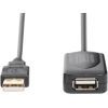 Дата кабель USB 2.0 AM/AF 5.0 m active Digitus (DA-70130-4) изображение 2