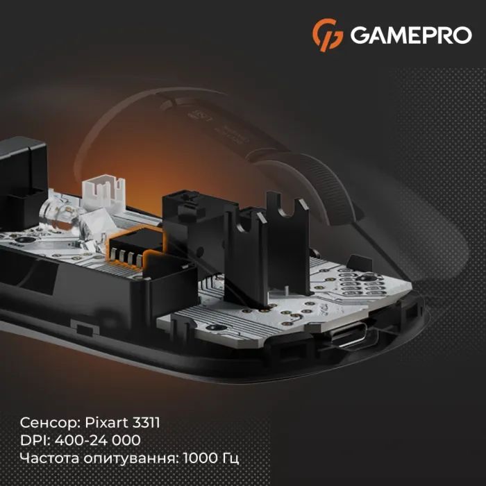 Мышка GamePro Genesis Ranker Wireless/Bluetooth/USB White (GM012W) изображение 3