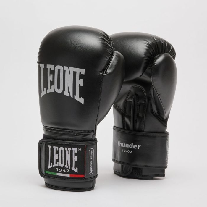 Боксерские перчатки Leone GN383 Thunder Black 10 унцій (GN383_Black_10oz) изображение 4