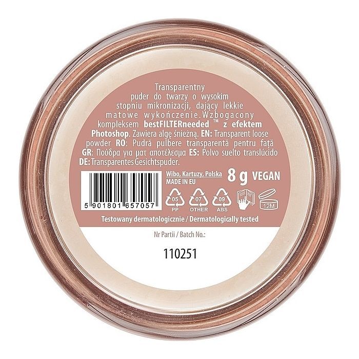 Пудра для обличчя NAM Setting Translucent Прозора (5901801657057) зображення 3