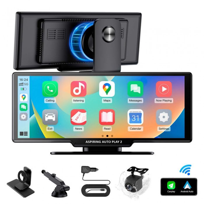 Автомобільний монітор Aspiring Auto Play 2, Magnet, CarPlay, Android auto зображення 12