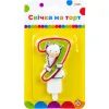 Свічка Maxi Llama "7" висотою 7,62 см (MX622068-7)