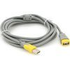 Дата кабель USB 2.0 AM/AF 3.0m ferrite grey yellow V-LINK (YT-AM/AF-3.0GY)