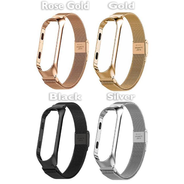 Ремешок для фитнес браслета BeCover Metal для Xiaomi Mi Smart Band 8 Gold (709359) изображение 3