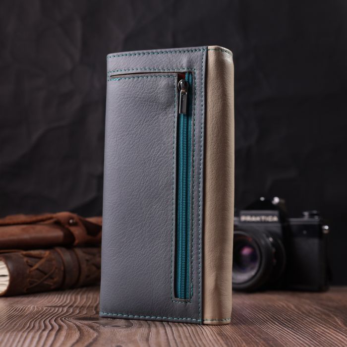 Гаманець ST Leather З натуральної шкіри Різнокольоровий (22519) зображення 9