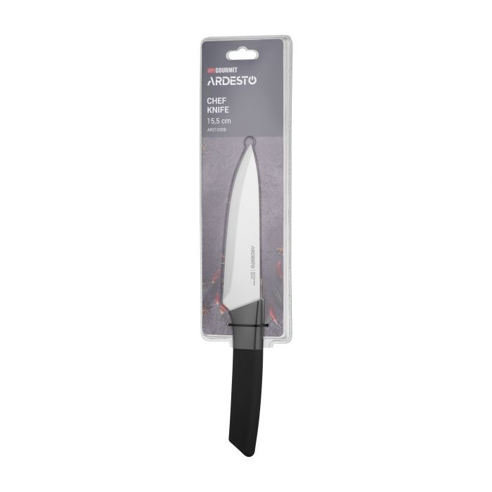 Кухонний ніж Ardesto Gemini Gourmet 20см, чорний (AR2131SB) зображення 3