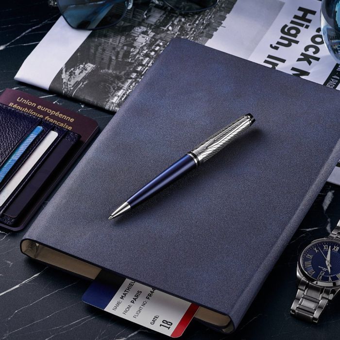 Ручка кулькова Waterman EXPERT Deluxe Metallic Blue CT BP (20 051) зображення 5