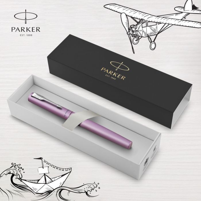 Ручка пір'яна Parker VECTOR 17 XL Metallic Lilac CT  FP M (06 412) зображення 4