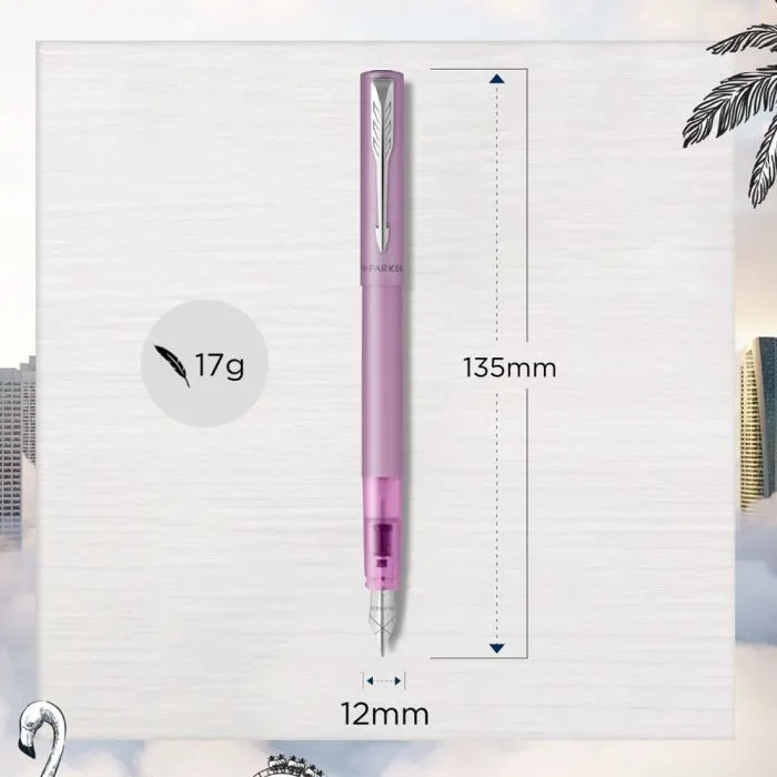 Ручка перьевая Parker VECTOR 17 XL Metallic Lilac CT  FP M (06 412) изображение 5