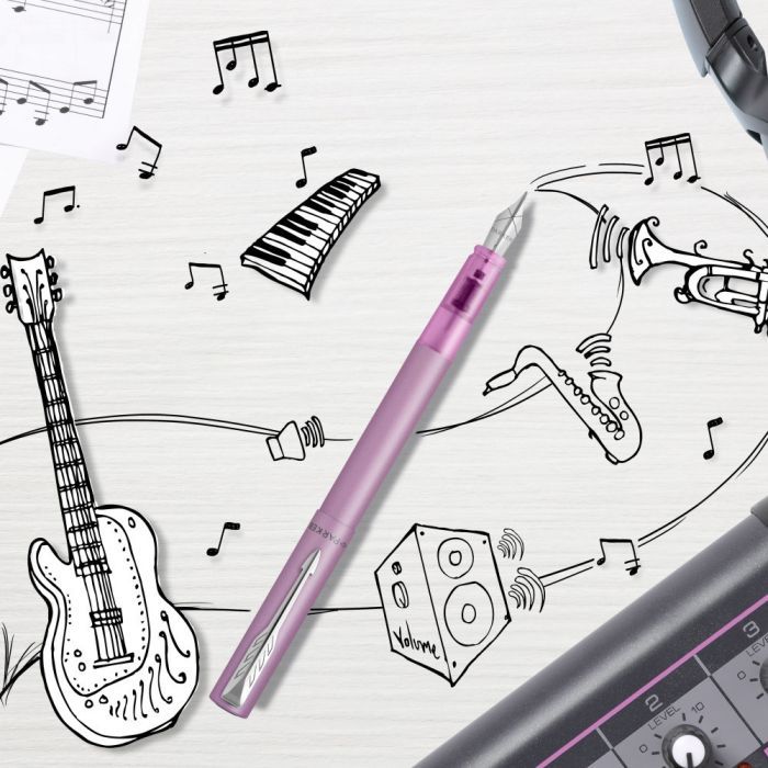 Ручка пір'яна Parker VECTOR 17 XL Metallic Lilac CT  FP M (06 412) зображення 6