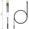 Кабель мультимедийный 3.5mm F to 2x3.5mm M 0.4m (4pin) black XoKo (AC-009) изображение 4