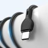 Дата кабель USB 2.0 AM to USB-C 1.0m 2.1A black XO (XO-NB200-TC-1-BK) изображение 2
