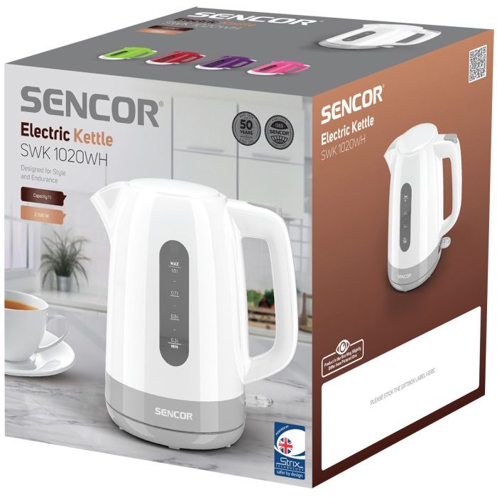 Електрочайник Sencor SWK 1020WH (SWK1020WH) зображення 4