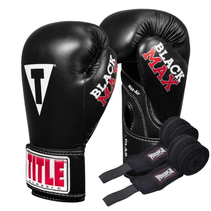 Боксерські рукавички Title Classic Black Max Black 8 oz (CBMBG2 8 BK)