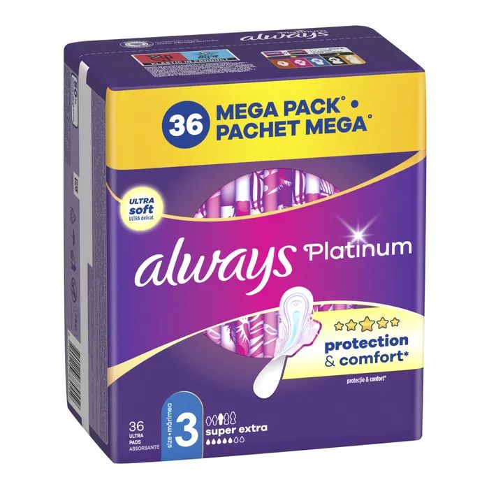 Гігієнічні прокладки Always Platinum Super Extra Розмір 3 36 шт. (8700216784559) зображення 2