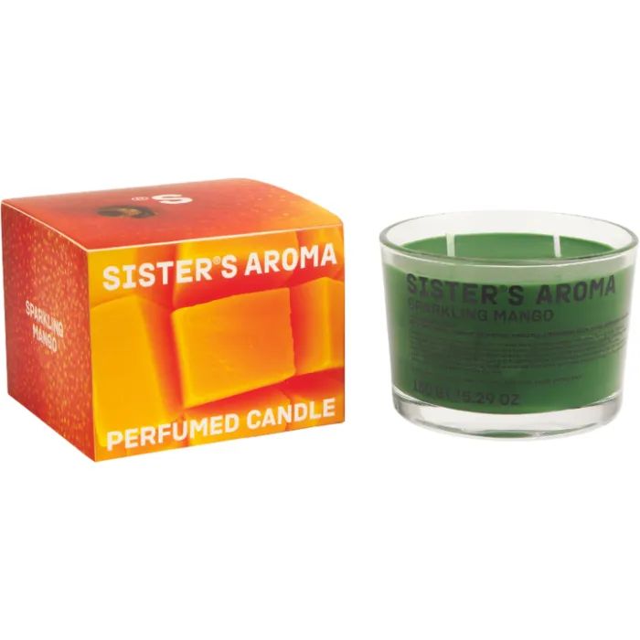 Ароматическая свеча Sister's Aroma Sparkling Mango 150 г (4820227785421)