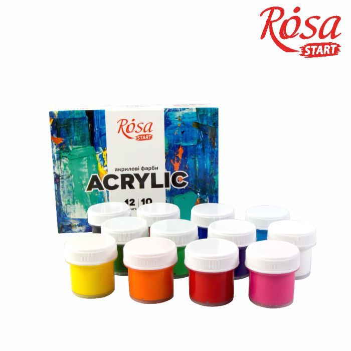 Акриловые краски Rosa START COLOR 9 x10мл (4823098530992) изображение 2