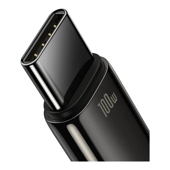 Дата кабель USB 2.0 AM to USB-C 1.0m 100W black Baseus (CAWJ000001) зображення 2