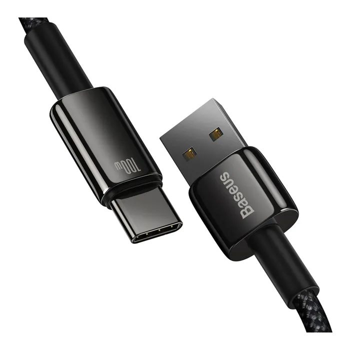 Дата кабель USB 2.0 AM to USB-C 1.0m 100W black Baseus (CAWJ000001) зображення 3