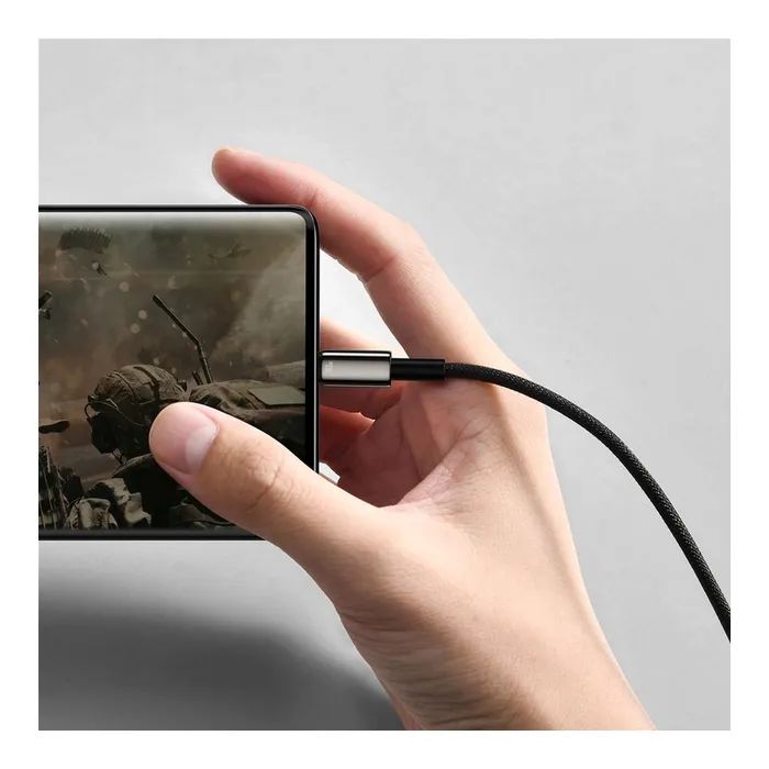Дата кабель USB 2.0 AM to USB-C 1.0m 100W black Baseus (CAWJ000001) зображення 6