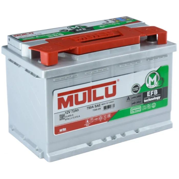 Аккумулятор автомобильный MUTLU 6СТ-72 (0) EFB.L3.72.072.A изображение 2