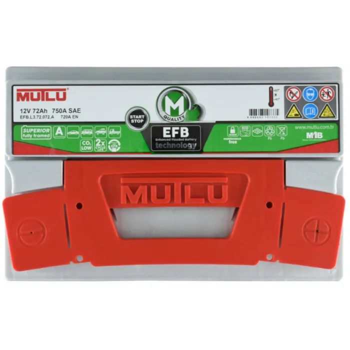 Аккумулятор автомобильный MUTLU 6СТ-72 (0) EFB.L3.72.072.A изображение 3