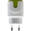 Зарядное устройство Patron 2xUSB 2.0 2A/1A white/green (PN-2USB-220V-G) изображение 3